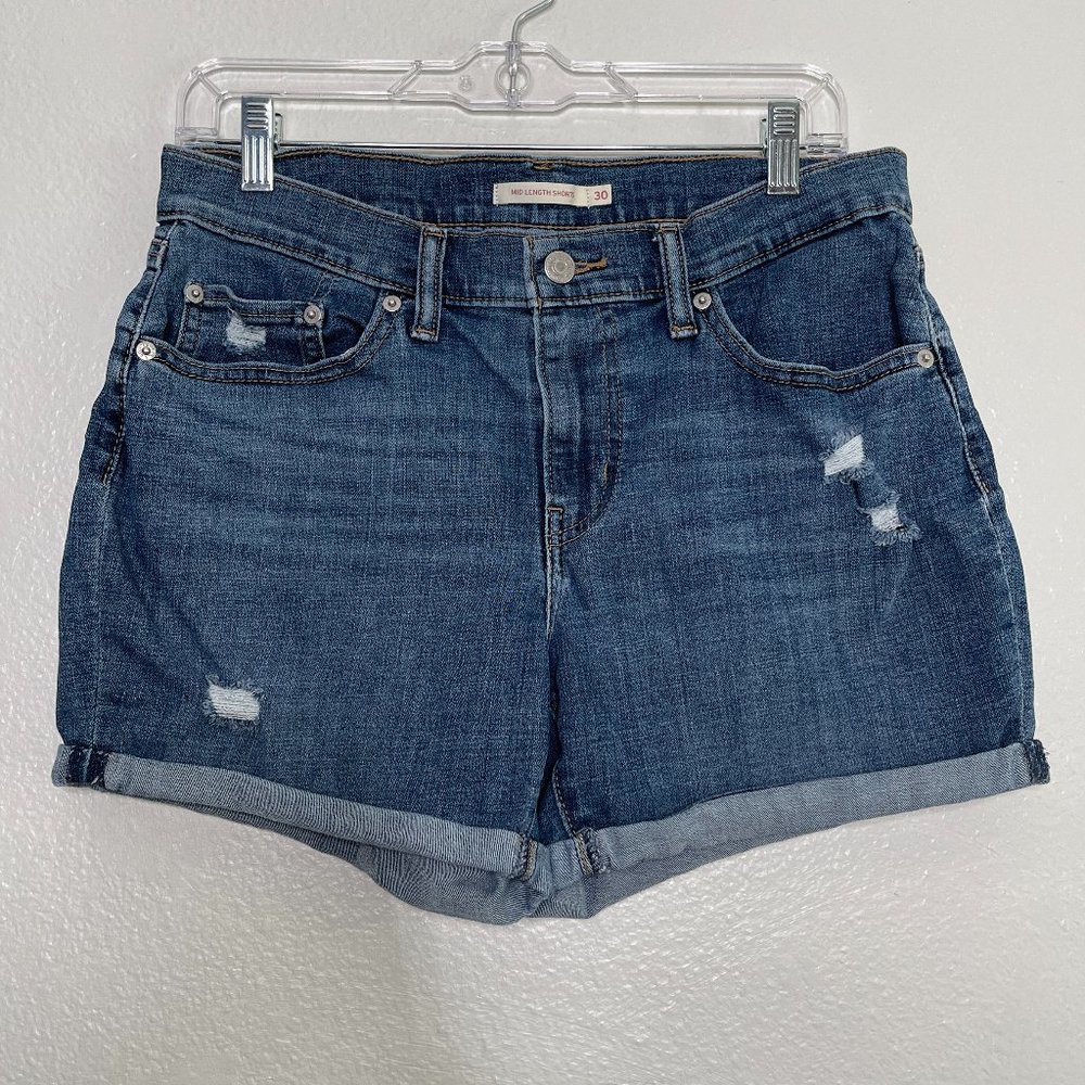 levi's mid length shorts 30